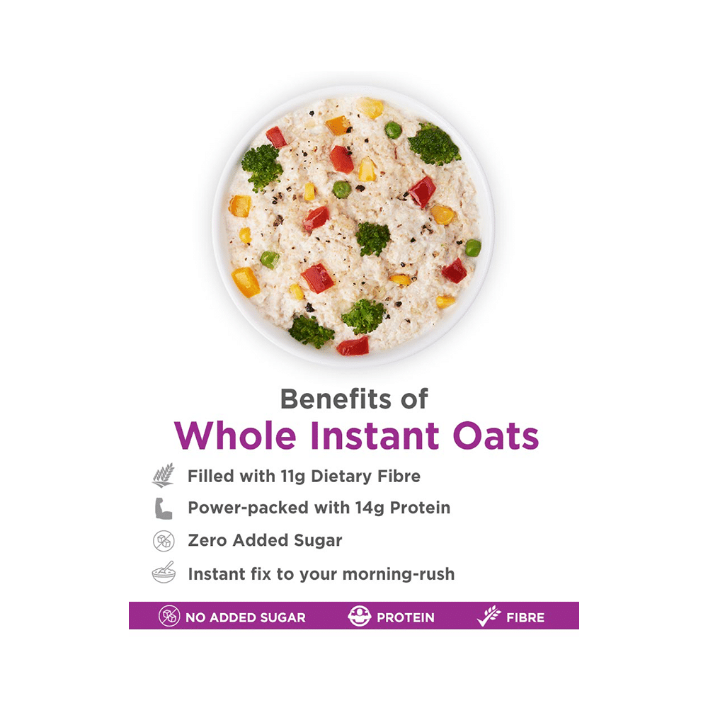 True Elements Instant Oats with High Fibre & Protein | No Added Sugar for High Blood Pressure - Image 4