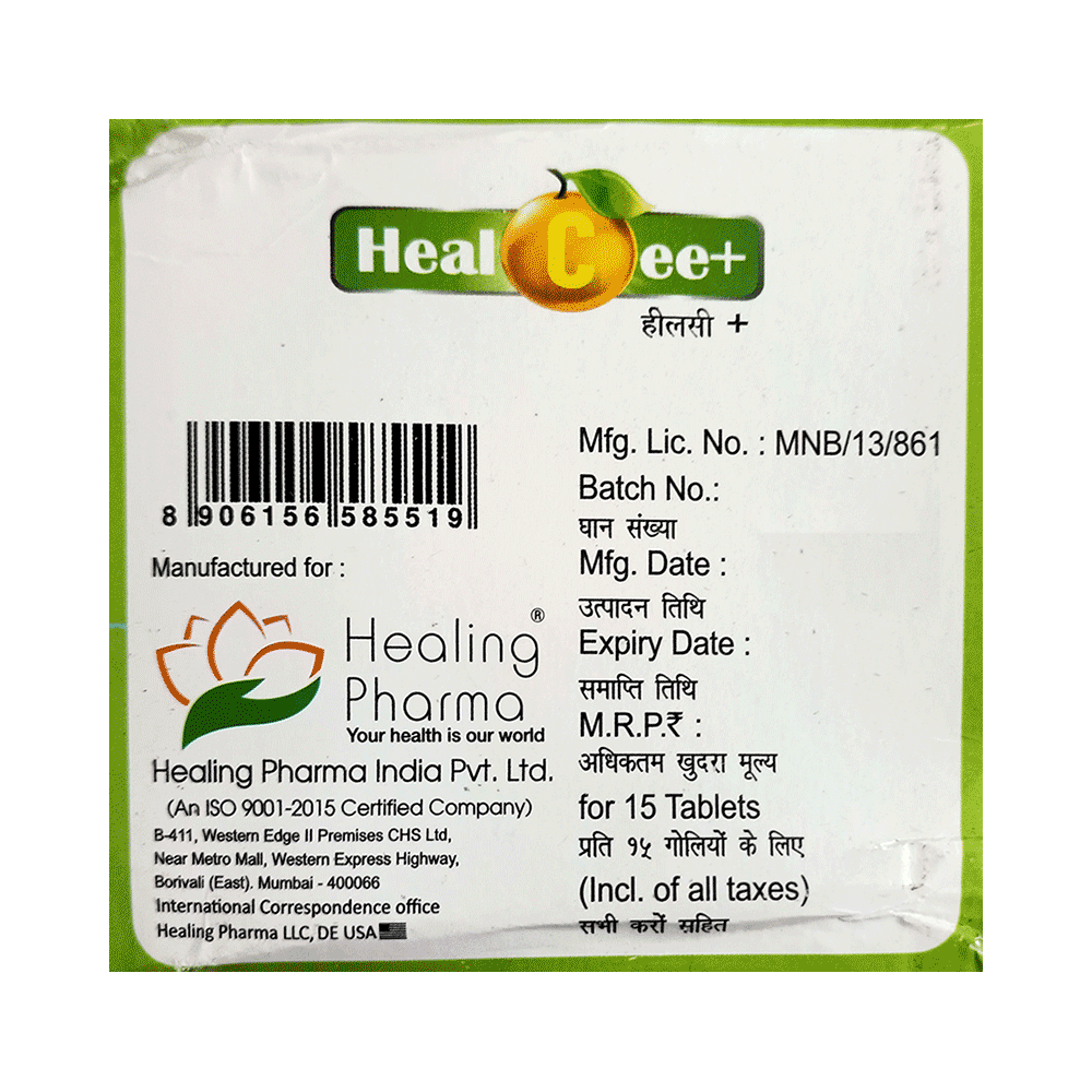 Healing Pharma Healcee Plus Tablet Orange - Image 3
