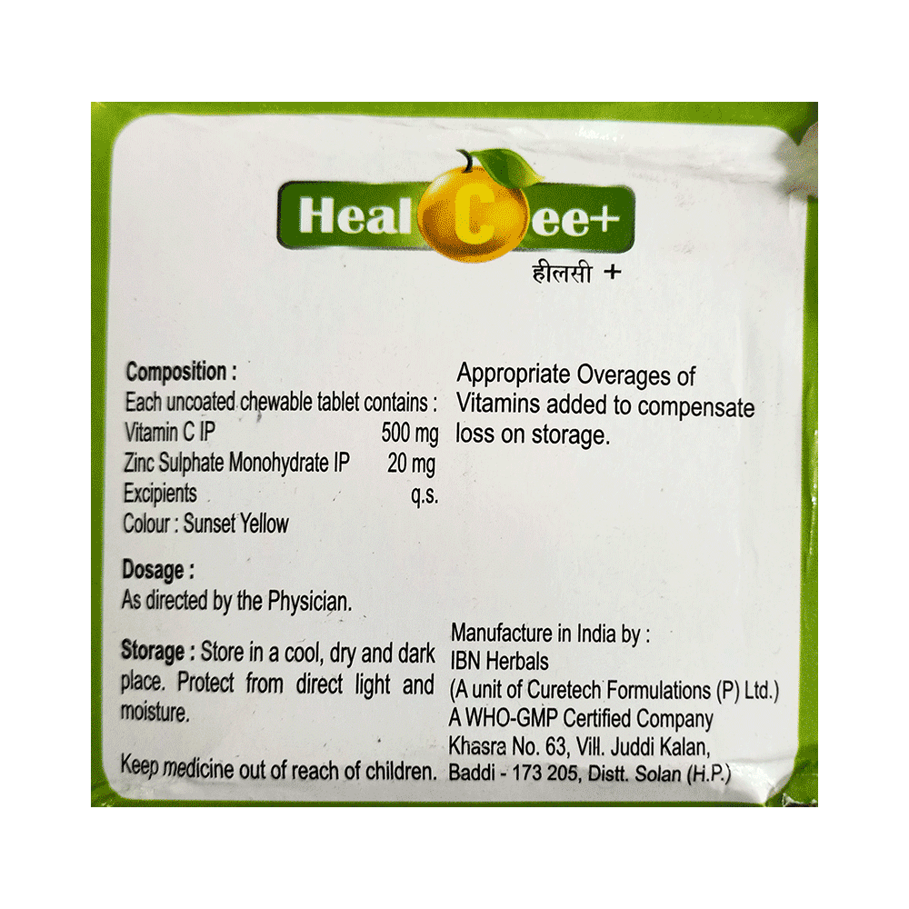 Healing Pharma Healcee Plus Tablet Orange - Image 2
