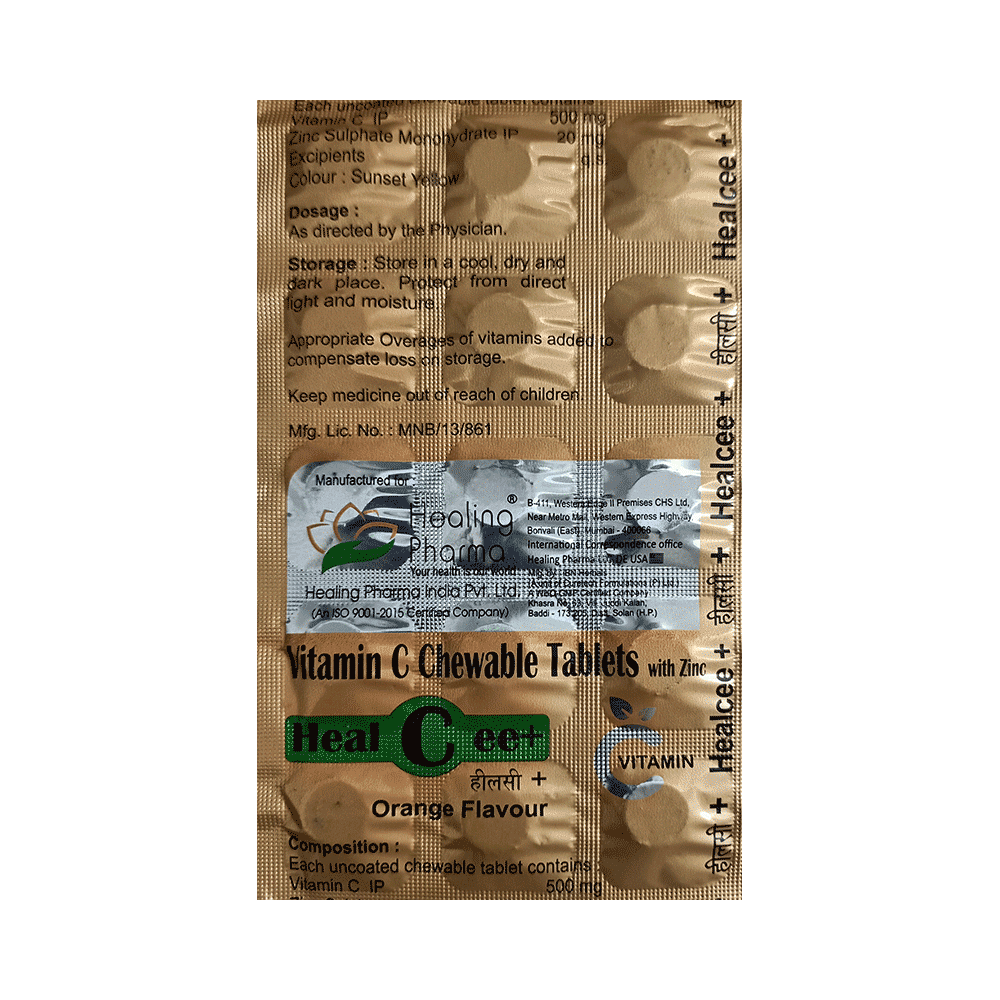 Healing Pharma Healcee Plus Tablet Orange - Image 4