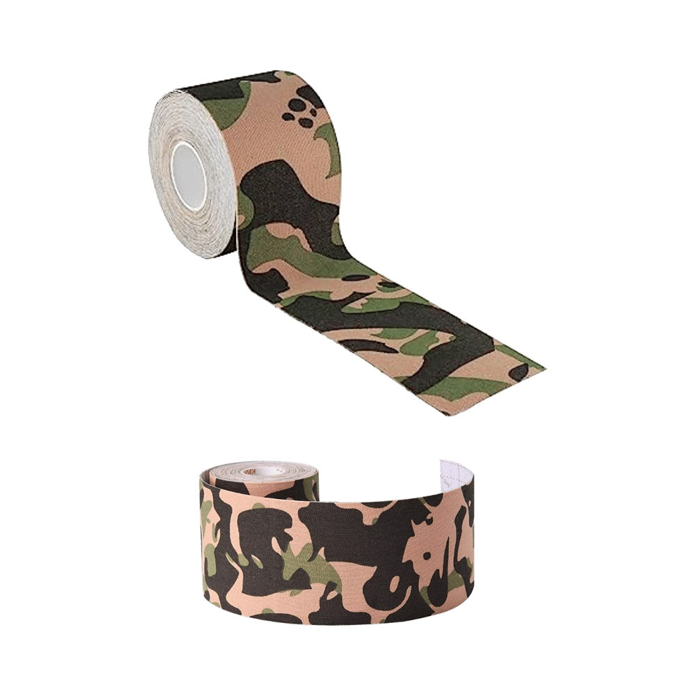 Healthtrek Printed Kinesiology Tape for Physiotherapy Brown - Image 1