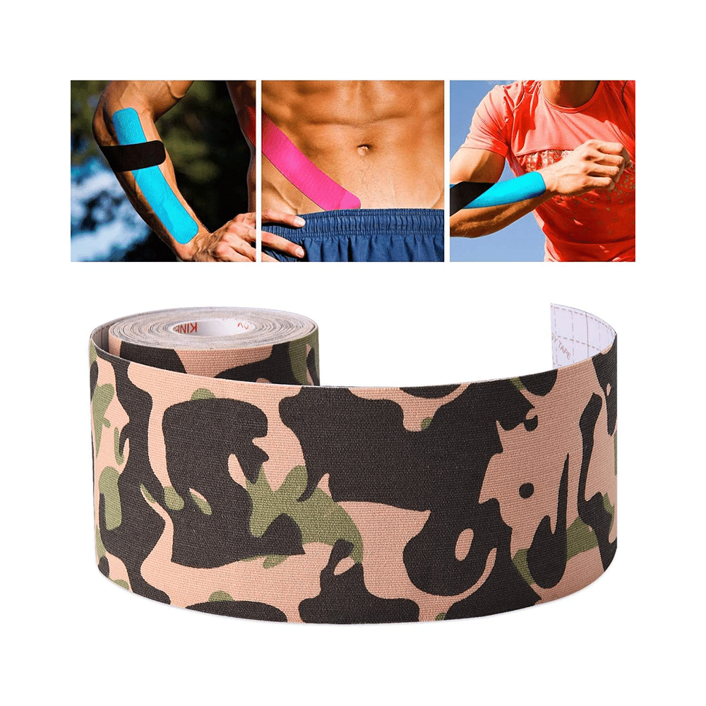 Healthtrek Printed Kinesiology Tape for Physiotherapy Brown - Image 5
