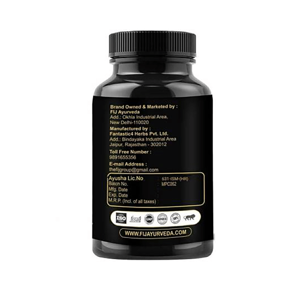 Fij Ayurveda Raw Shilajit 500mg Capsule - Image 2