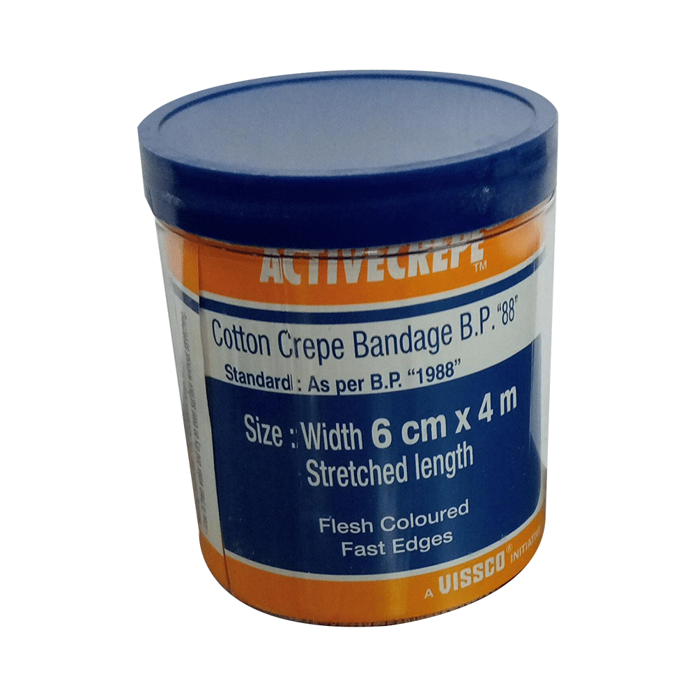 Vissco Activecrepe Cotton Crepe Bandage 6cm x 4m