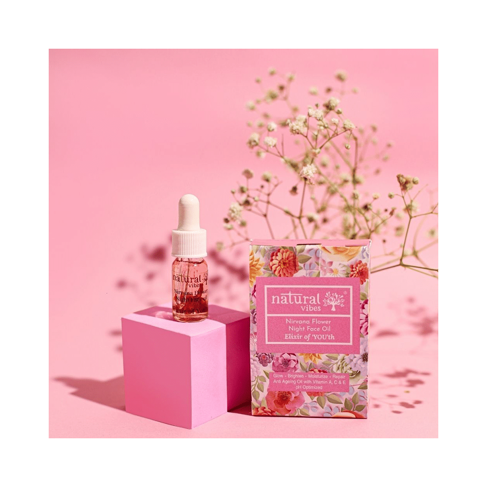 Natural Vibes Glow Getter Gift Set with Rose Quartz Gua Sha, Vitamin C Serum, Nirvana Flower Oil and Gold Beauty Elixir Oil - Image 6