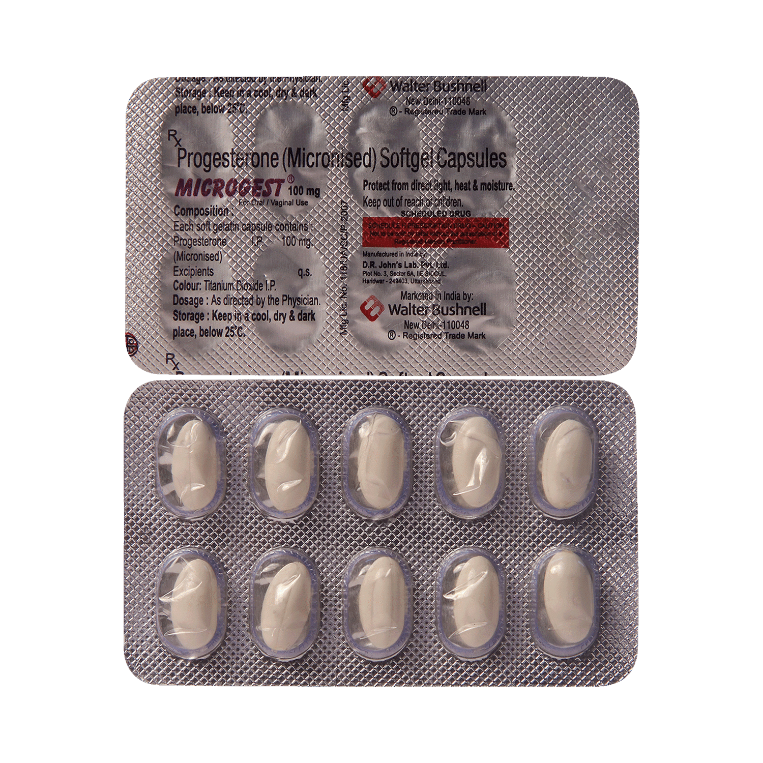 Microgest 100mg Softgel Capsule - Image 1