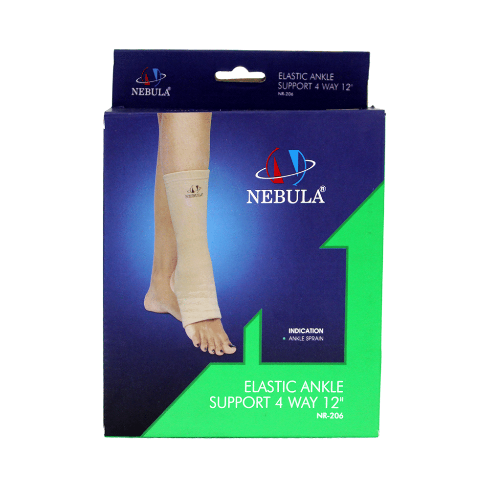 Nebula NR 206 Elastic Ankle Support 4 Way 12 inch Medium Cream - Image 2