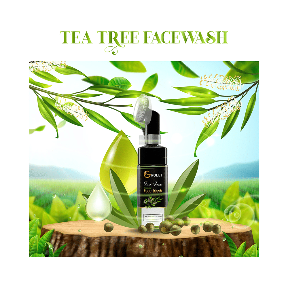 Grolet Tea Tree Foaming Face Wash - Image 3