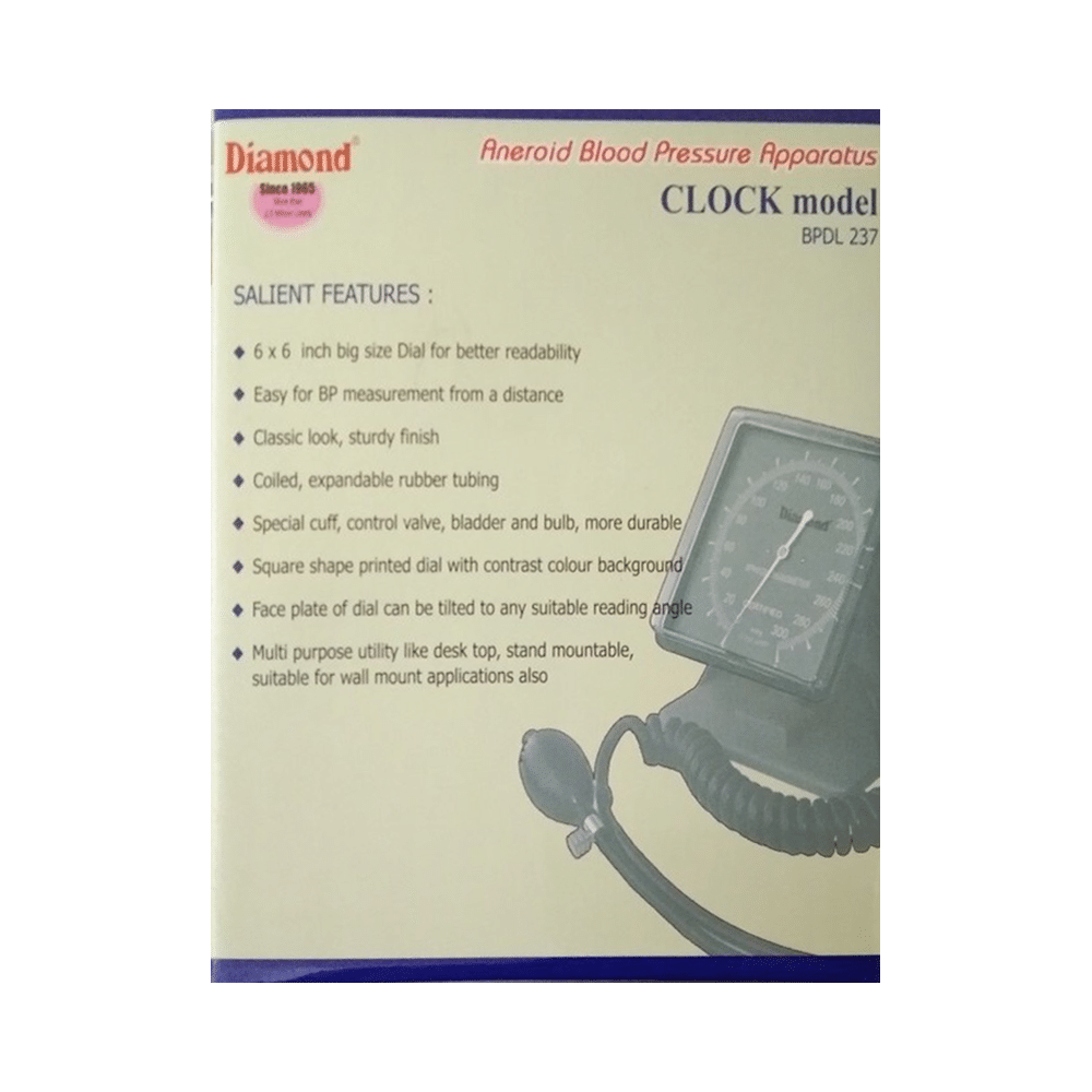 Diamond BPDL 237 Aneroid Blood Pressure Appratus Clock Model - Image 3