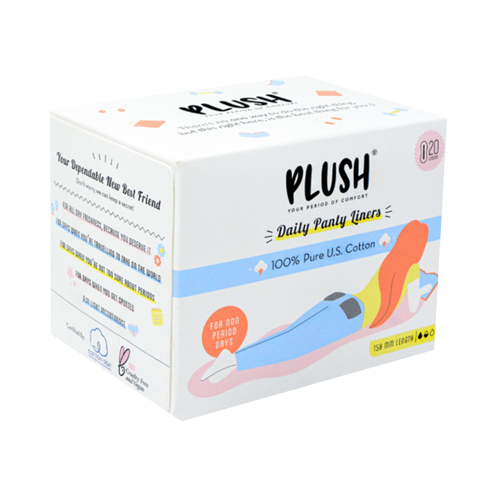 Plush 100% U.S Pure Cotton Daily Panty Liner - Image 1