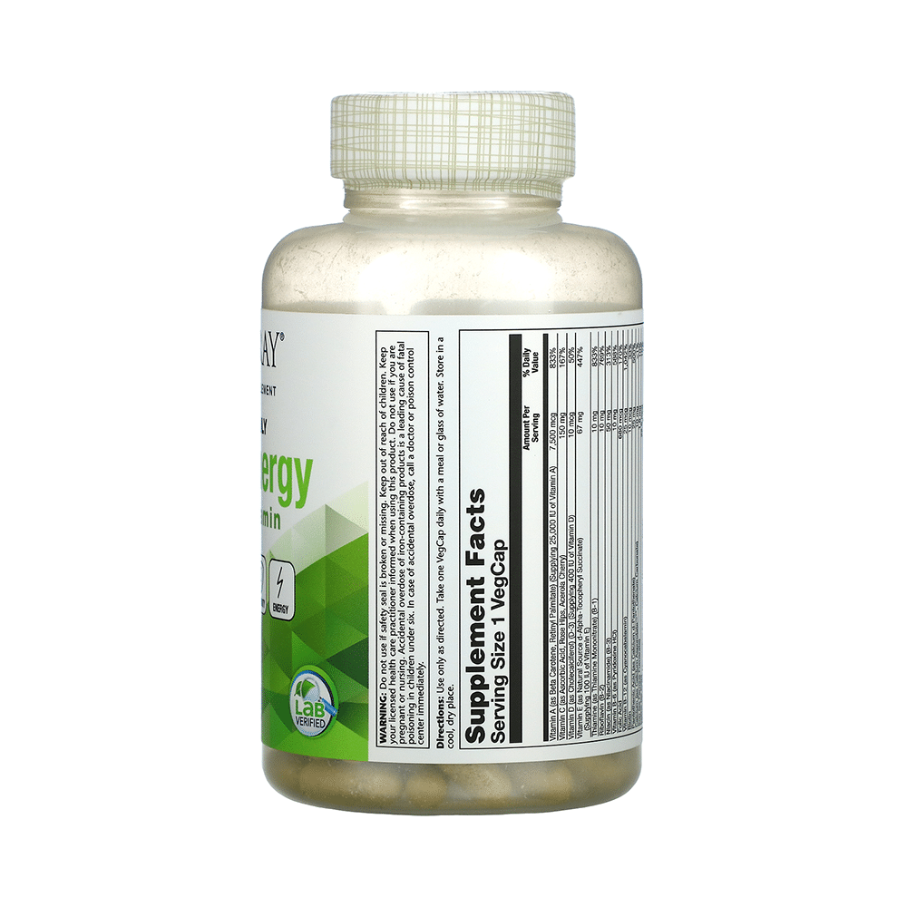 Solaray Once Daily High Energy Multivitamin Veg Cap - Image 3