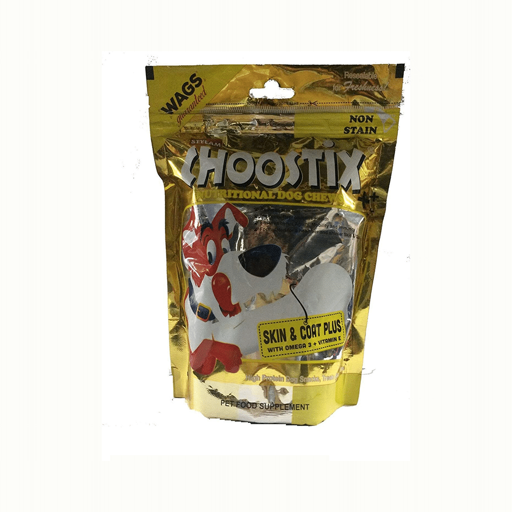 Choostix Skin & Coat Plus Dog Treat Pack of 2 - Image 1