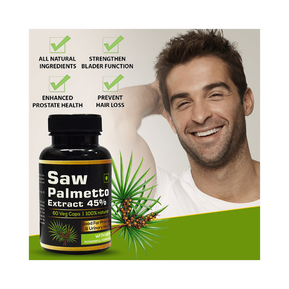 Perennial Lifesciences Saw Palmetto 45% Extract Veg Capsule - Image 4