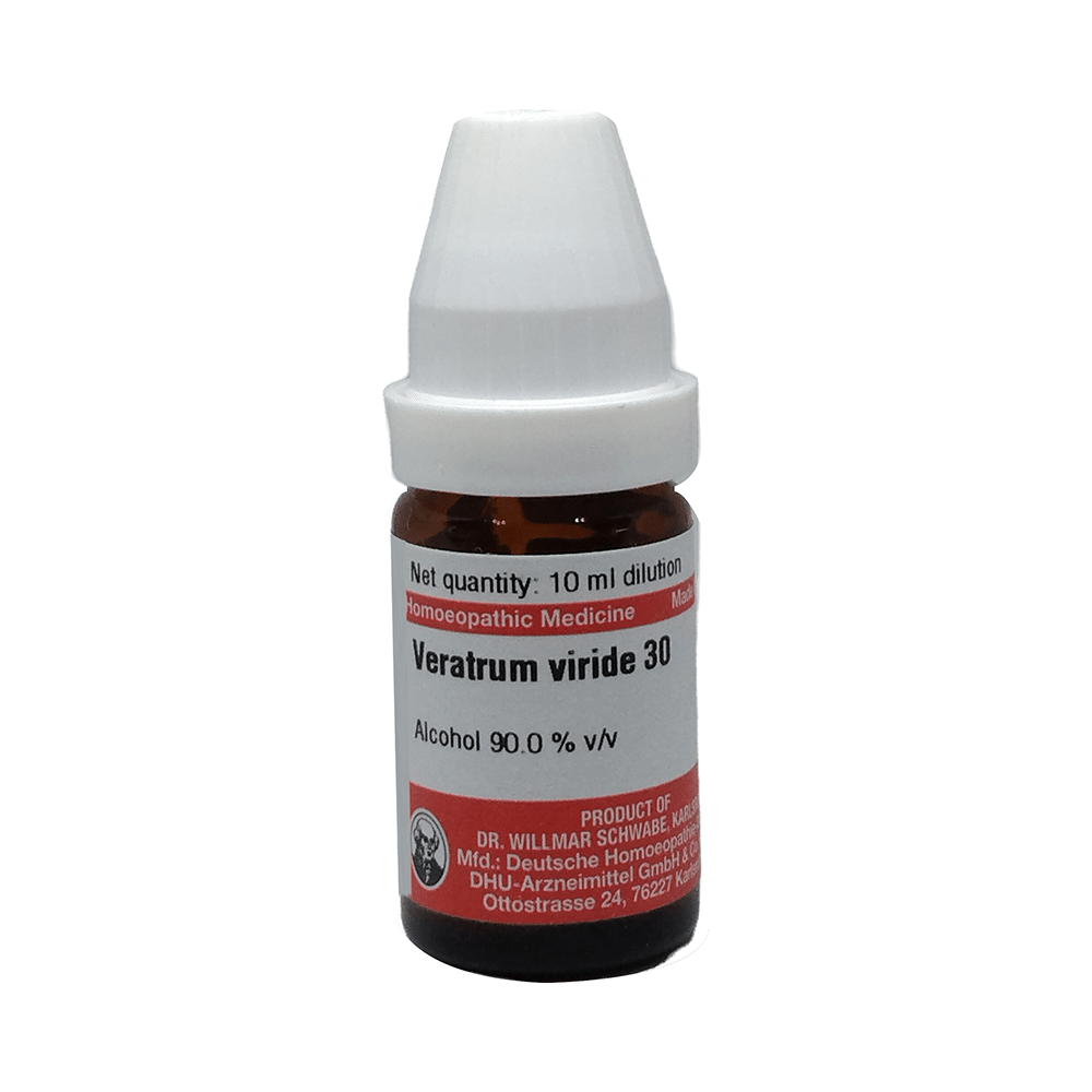 Dr Willmar Schwabe Germany Veratrum Viride Dilution 30