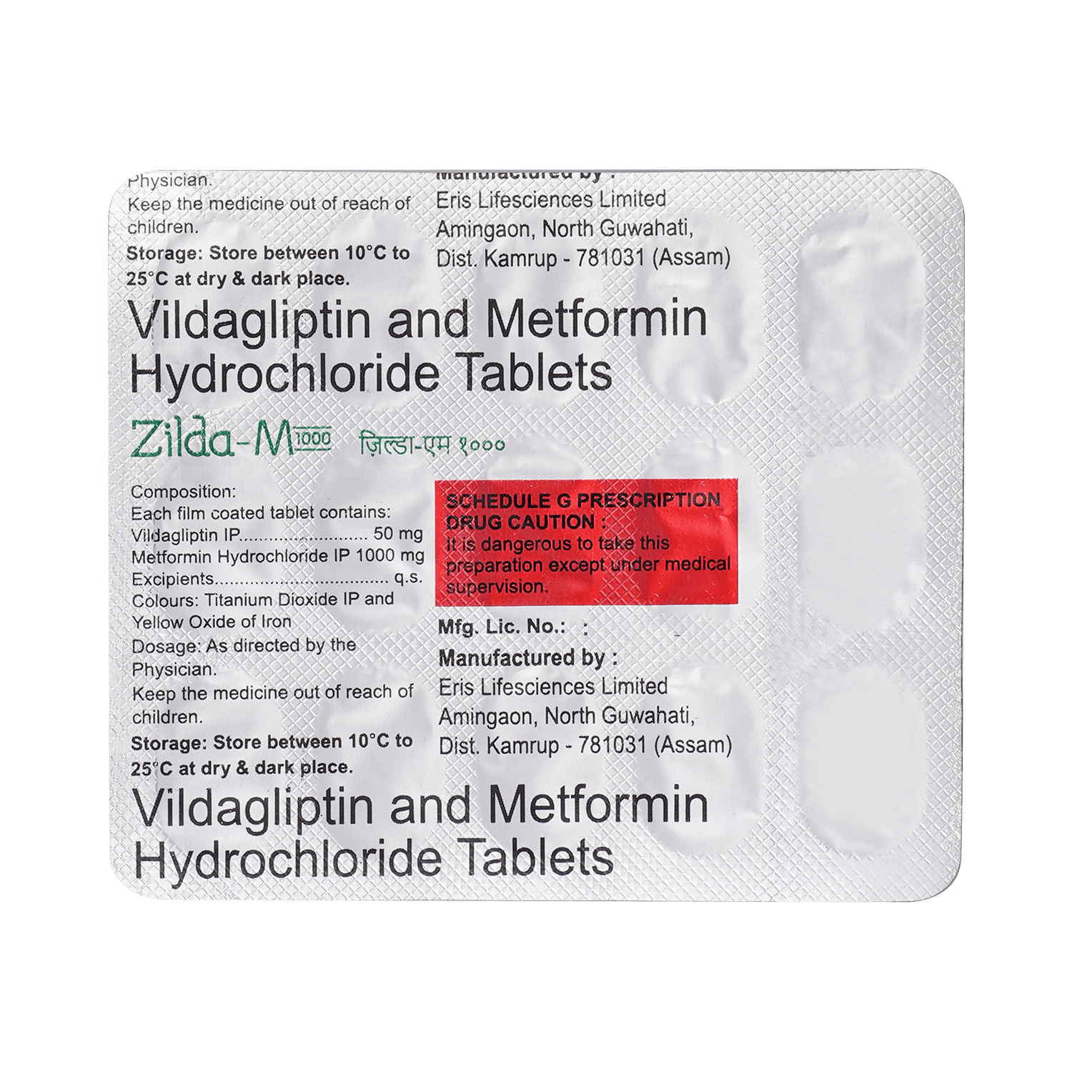 Zilda M 1000mg/50mg Tablet - Image 3