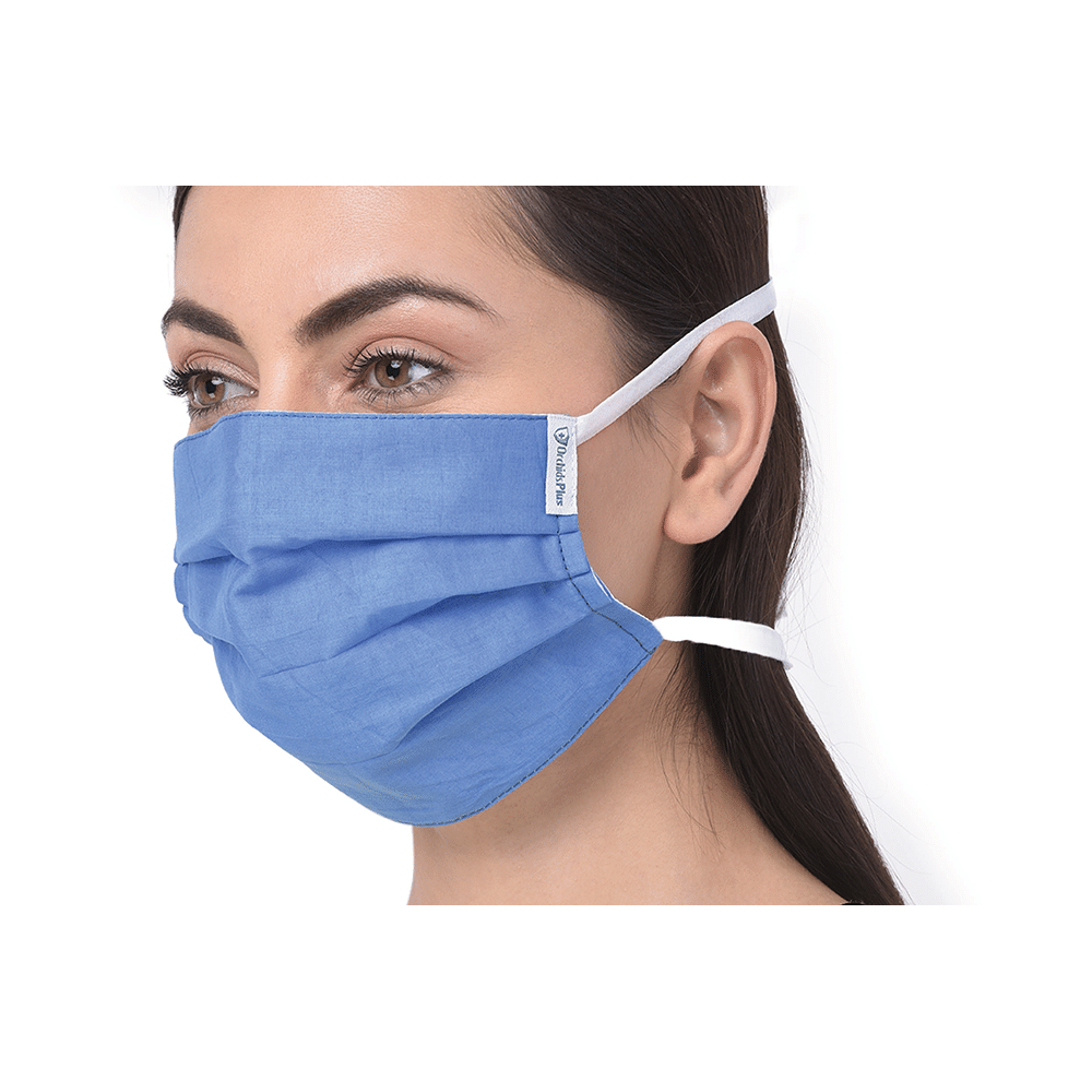 OrchidPlus 6 Ply Protect-T Face Mask Universal Aqua Blue - Image 2