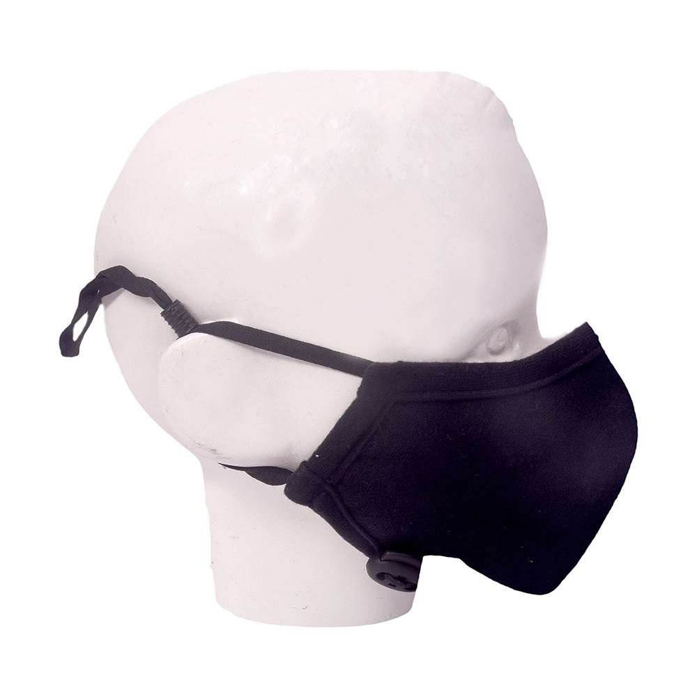 Advind Healthcare Military Grade N99 Mask with 2 Valves Small Black - Image 2