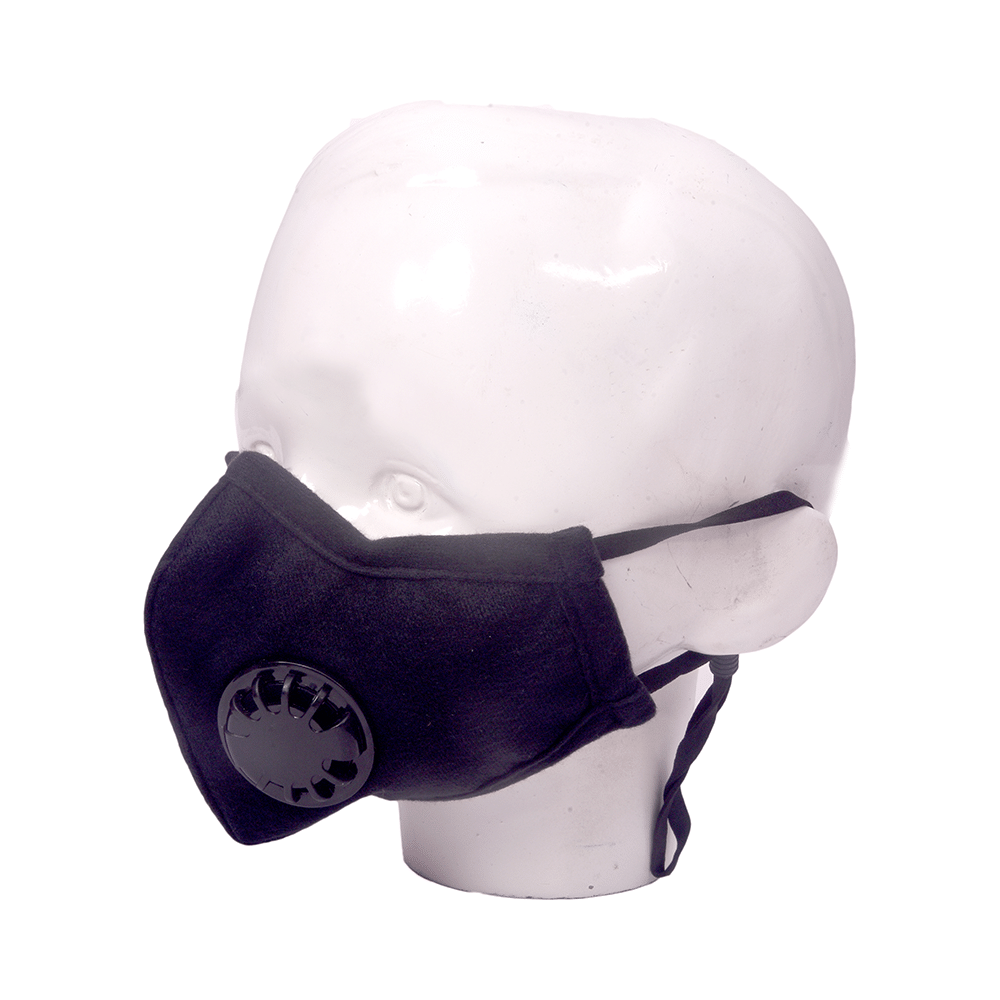 Advind Healthcare Military Grade N99 Mask with 2 Valves Small Black