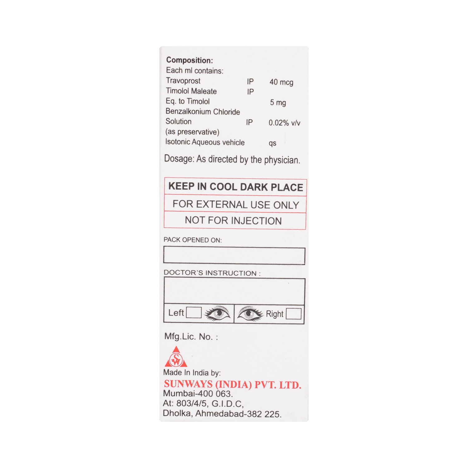 Travosun T Eye Drop - Image 3