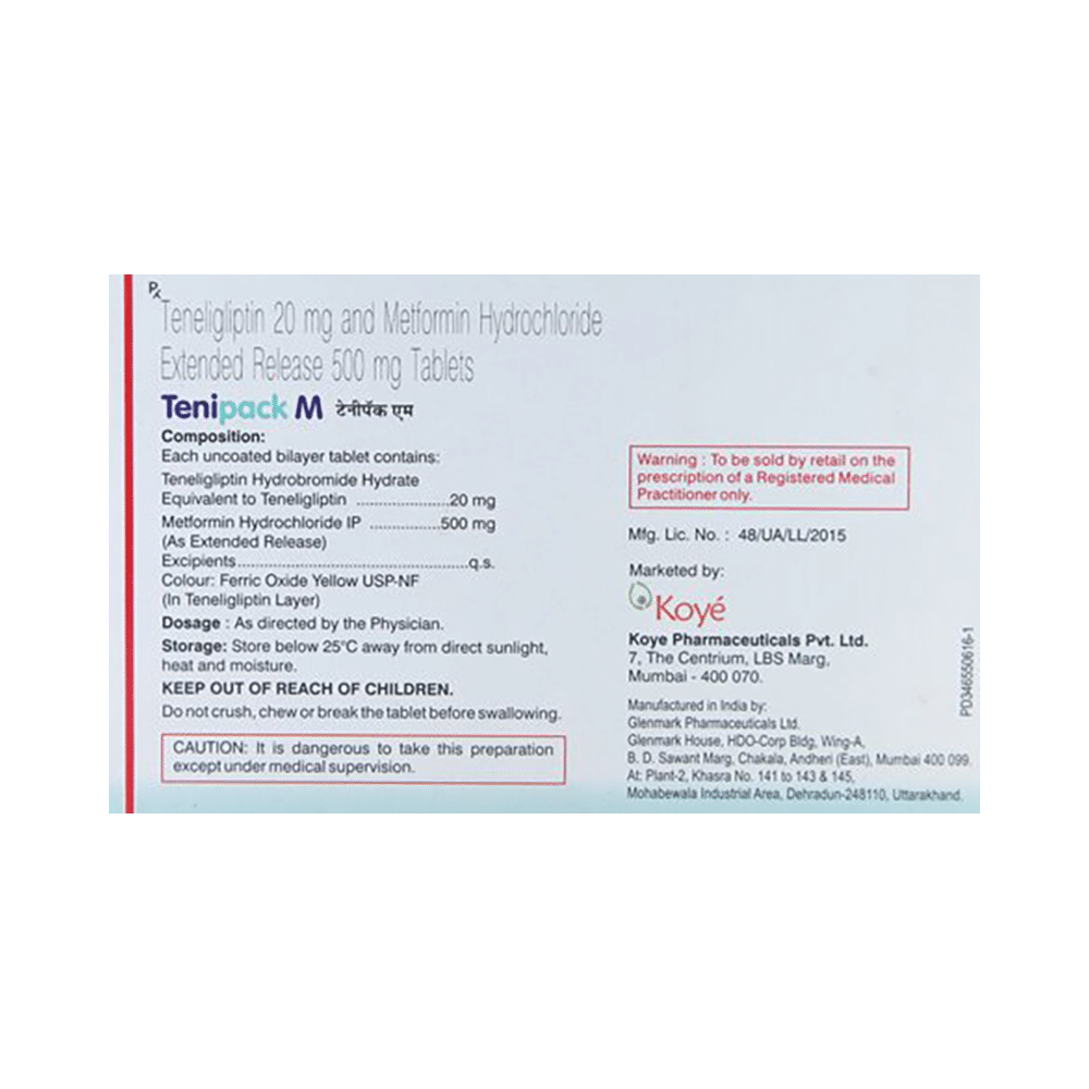 Tenipack M Tablet ER - Image 2