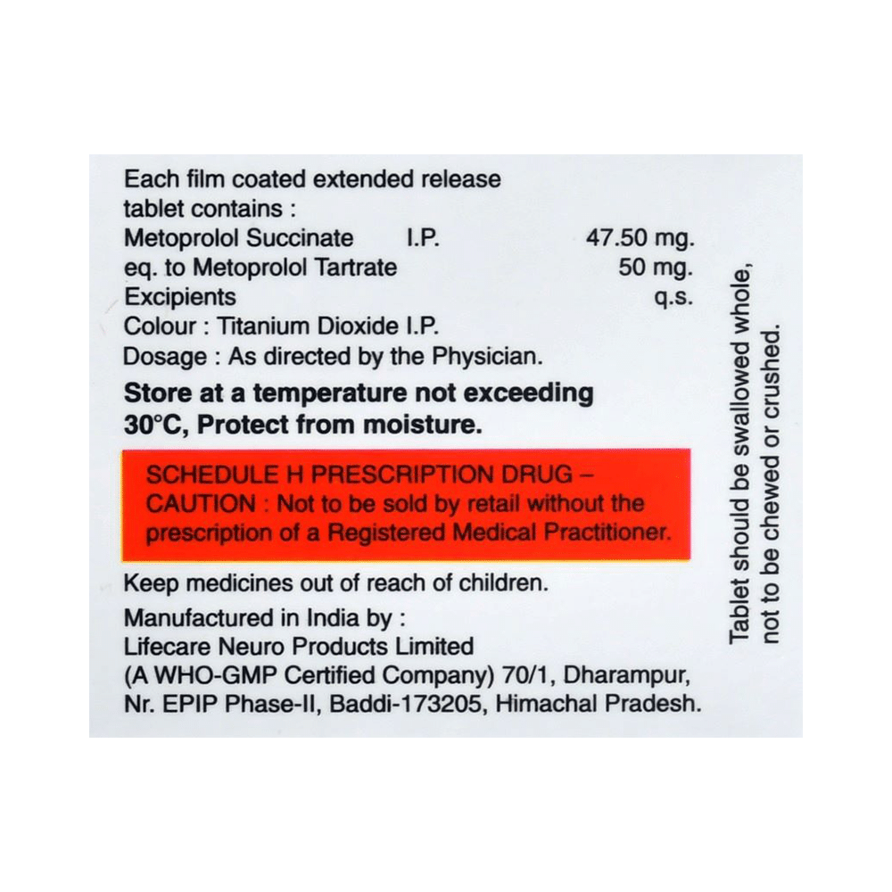 Metoink 50 Tablet ER - Image 2