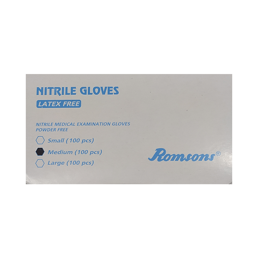 Romsons Nitrile Pair of Gloves Medium - Image 3