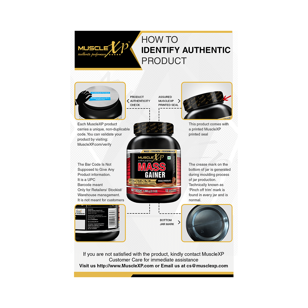 MuscleXP Mass Gainer Powder Double  Chocolate - Image 2