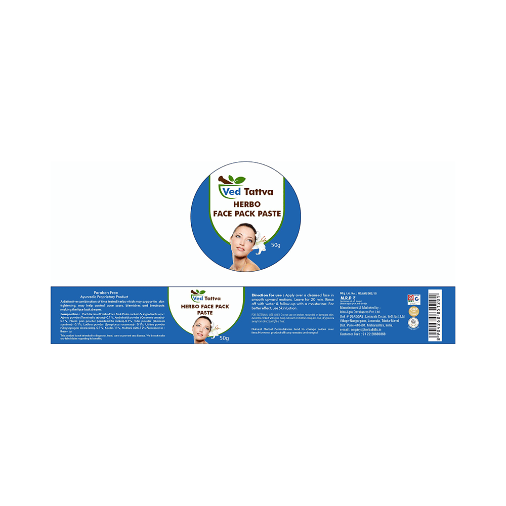 Ved Tattva Herbo Face Pack Paste - Image 2