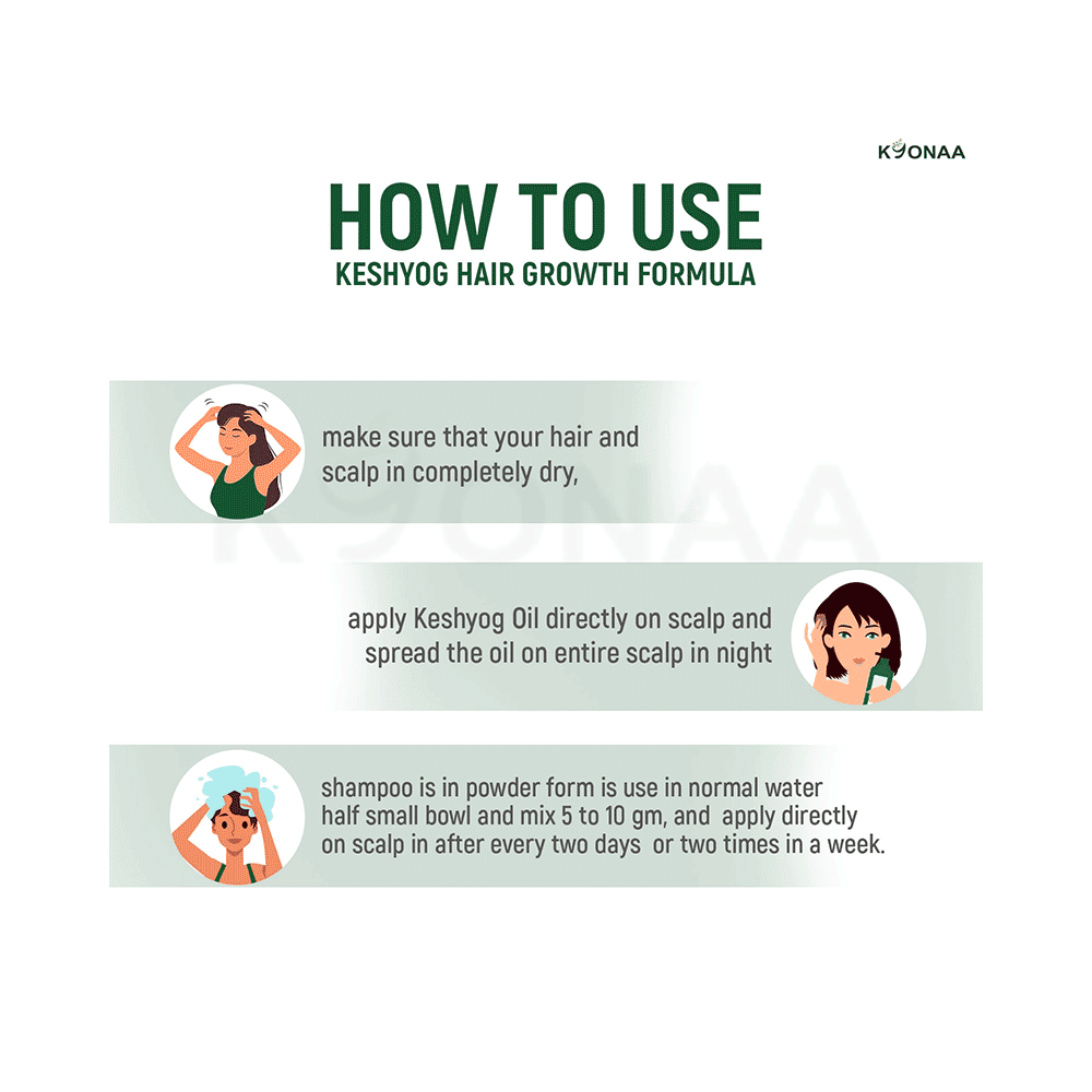 Keshyog Herbal Hair Treatment (150ml Each) - Image 7