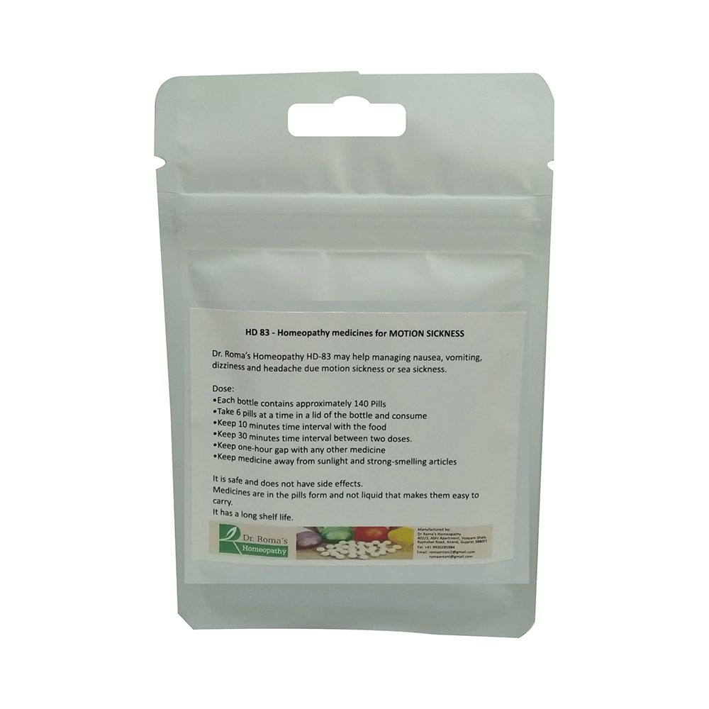 Dr. Romas Homeopathy HD-83 Motion Sickness, 2 Bottle of 2 Dram - Image 2