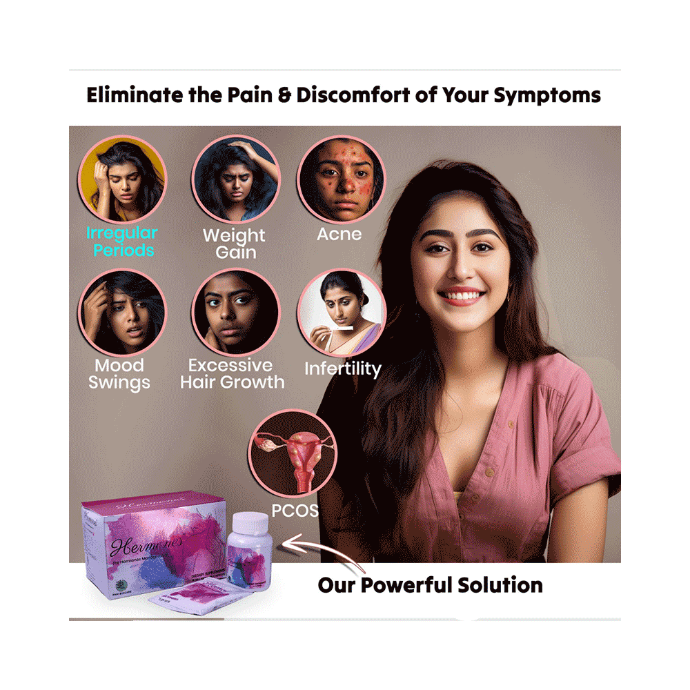 Hermones Kit: Hormonal Imbalance Supplement for Women - PCOD/PCOS, Menopause, Irregular Periods, Fertility Support, Acne Relief, Weight Management - Image 11