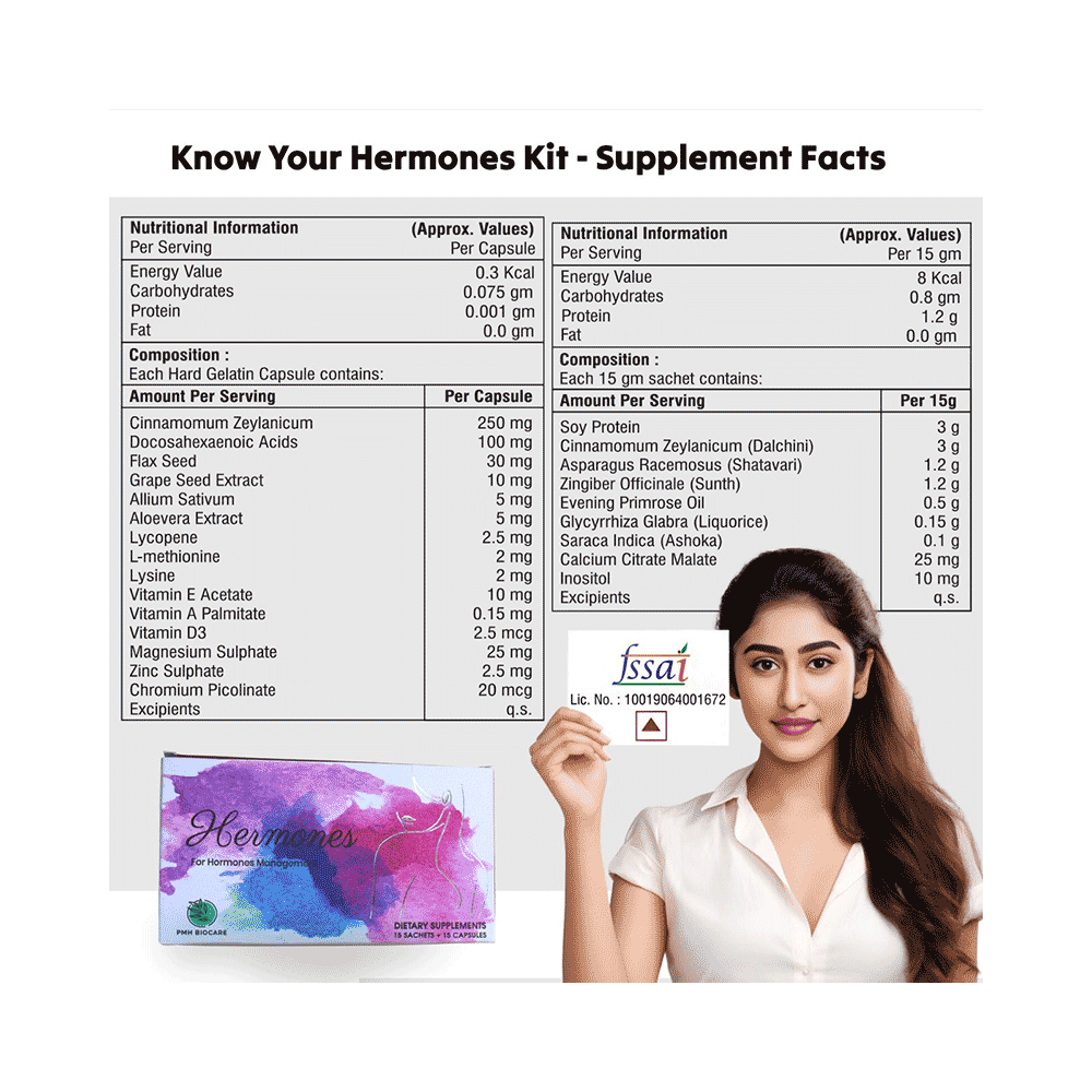 Hermones Kit: Hormonal Imbalance Supplement for Women - PCOD/PCOS, Menopause, Irregular Periods, Fertility Support, Acne Relief, Weight Management - Image 5