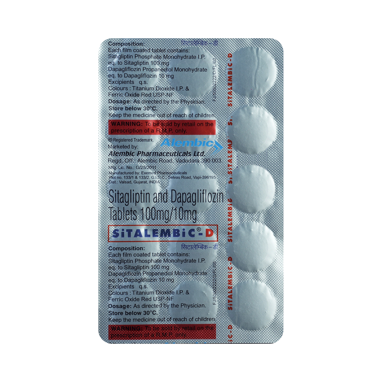 Sitalembic D 10mg/100mg Tablet - Image 6