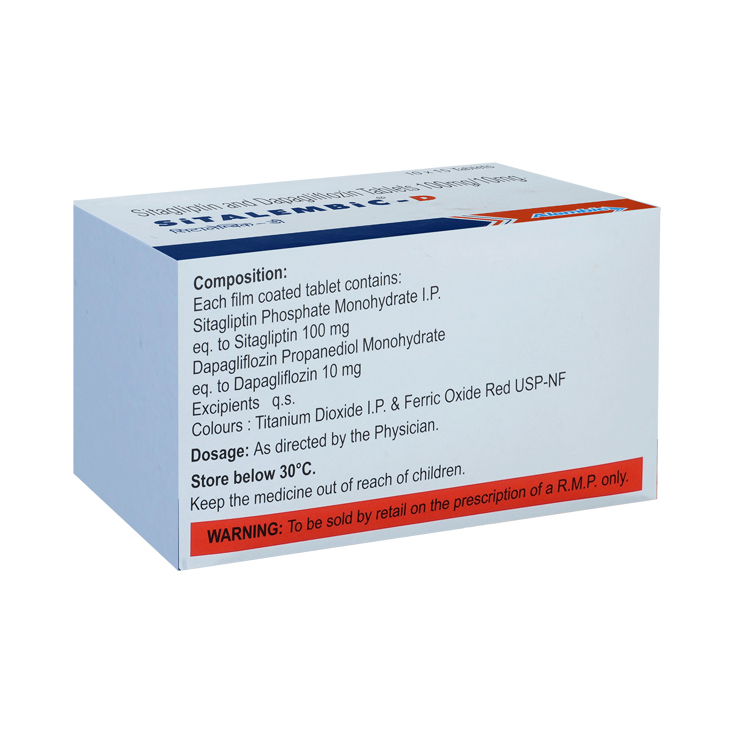 Sitalembic D 10mg/100mg Tablet - Image 3