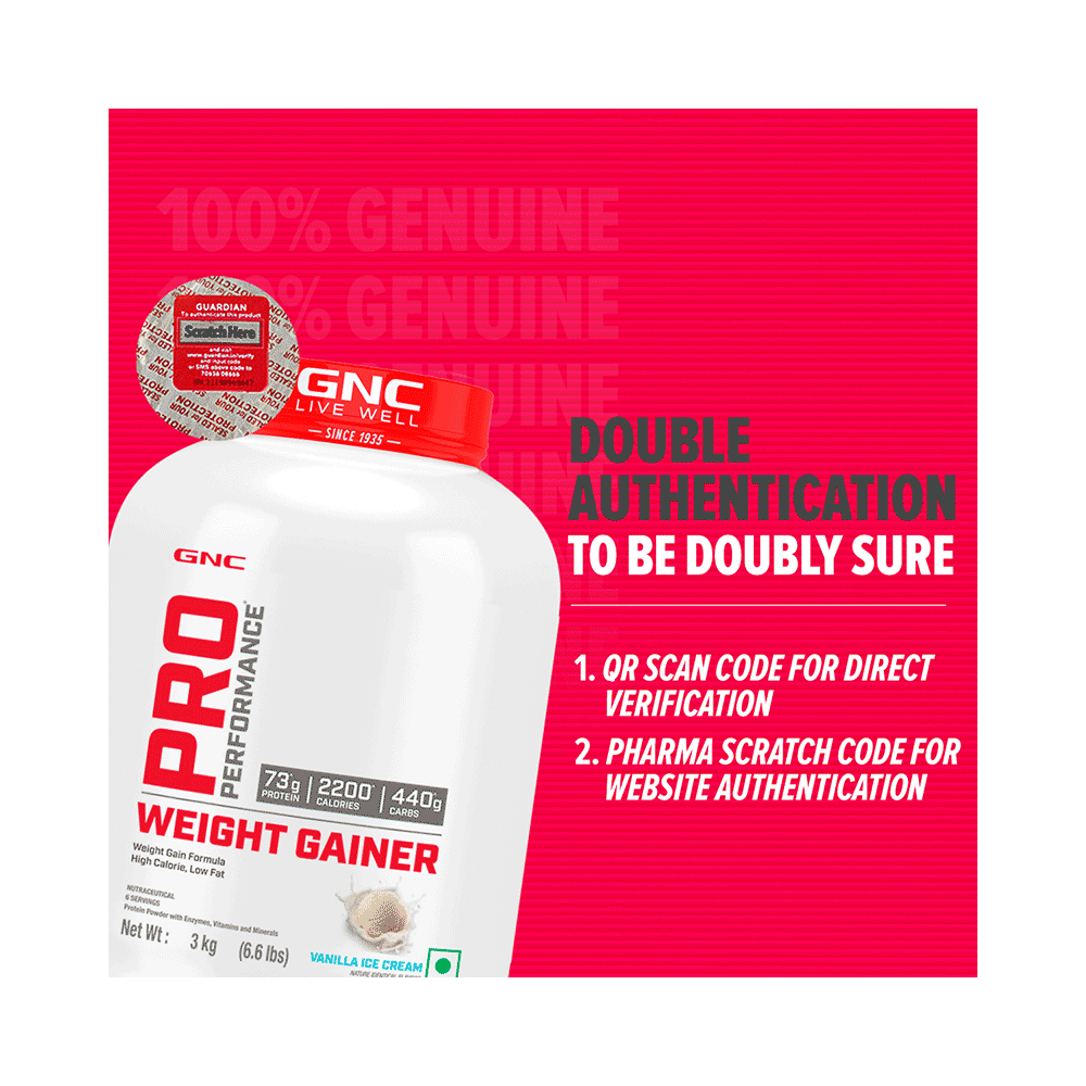 GNC Live Well Pro Performance Weight Gainer Powder Powder Vanilla Icecream with Black Plastic Shaker - Image 9