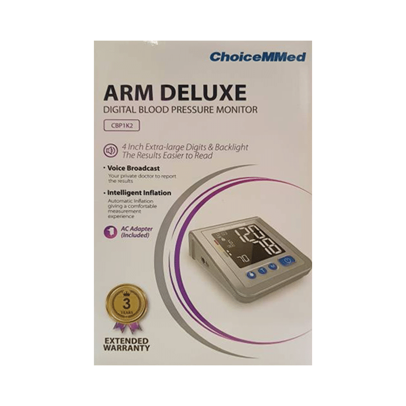 ChoiceMMed CBP1K2 BP Monitor Grey - Image 2