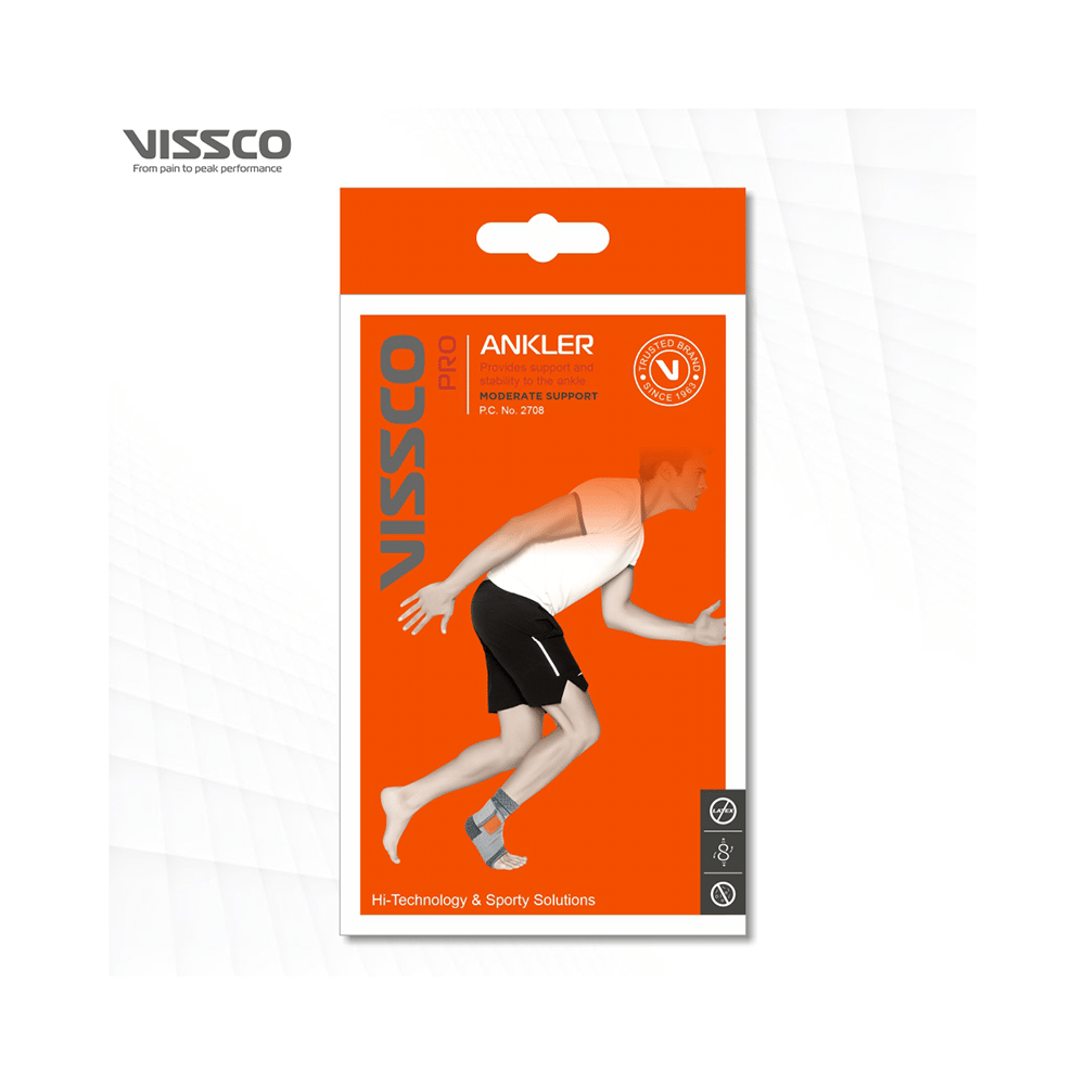 Vissco 2 in 1 Anklet + Binder to support & stability to the ankle Sprain, Swelling Muscle Large - Image 7