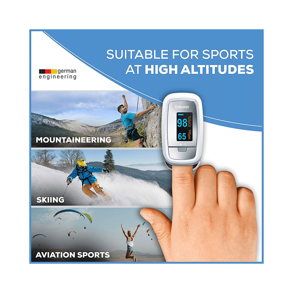 Beurer PO 30 Pulse Oximeter Silver - Image 4