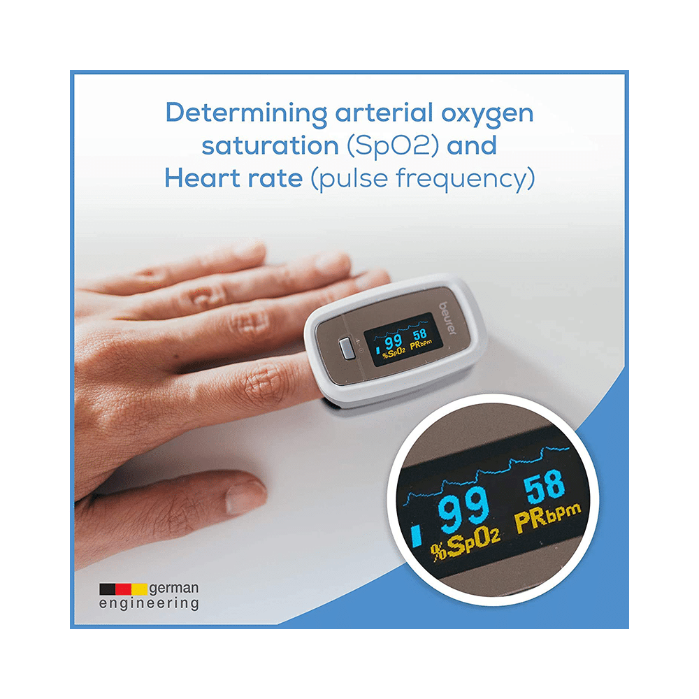 Beurer PO 30 Pulse Oximeter Silver - Image 2
