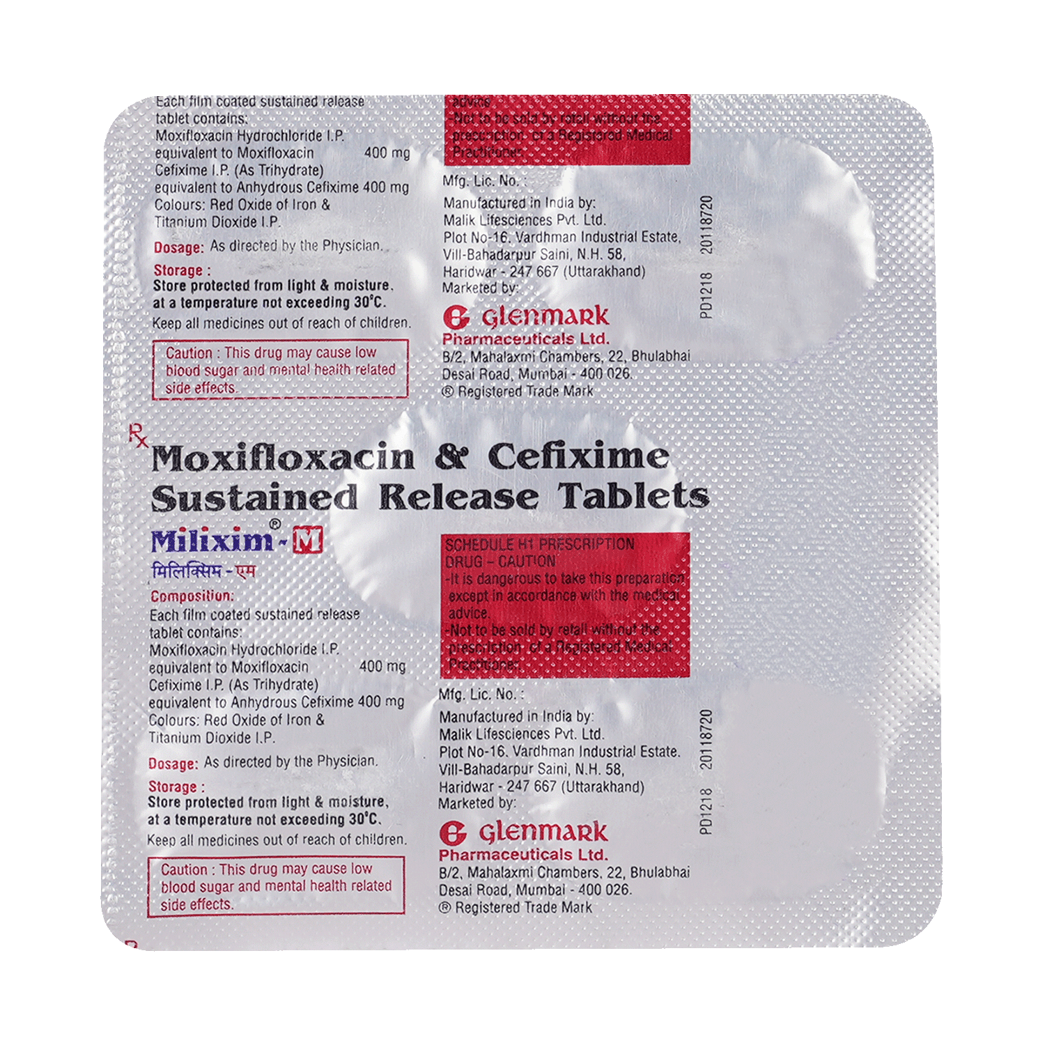 Milixim-M 400mg/400mg Tablet SR - Image 3
