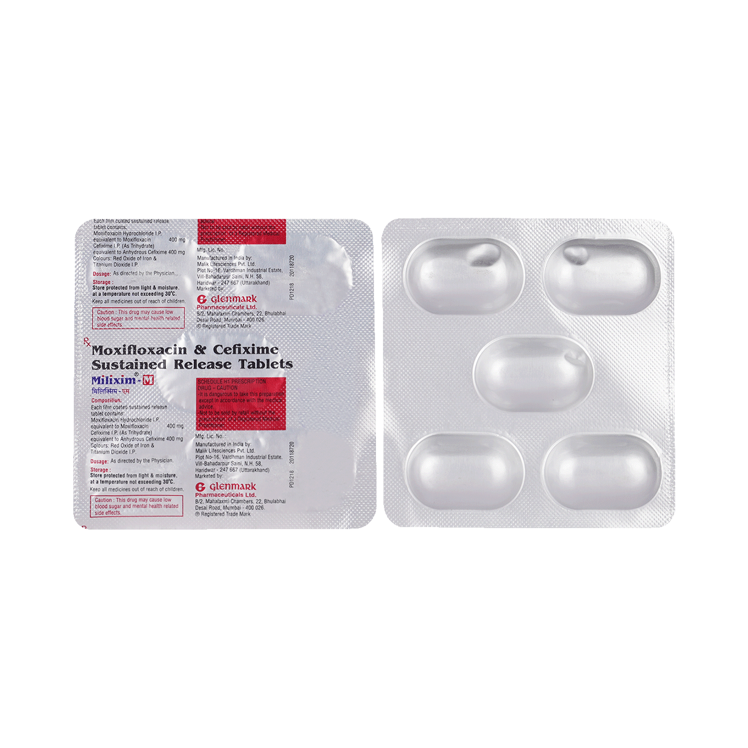Milixim-M 400mg/400mg Tablet SR