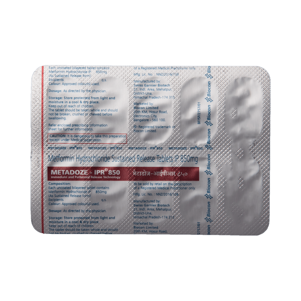 Metadoze-IPR 850 Tablet SR - Image 5