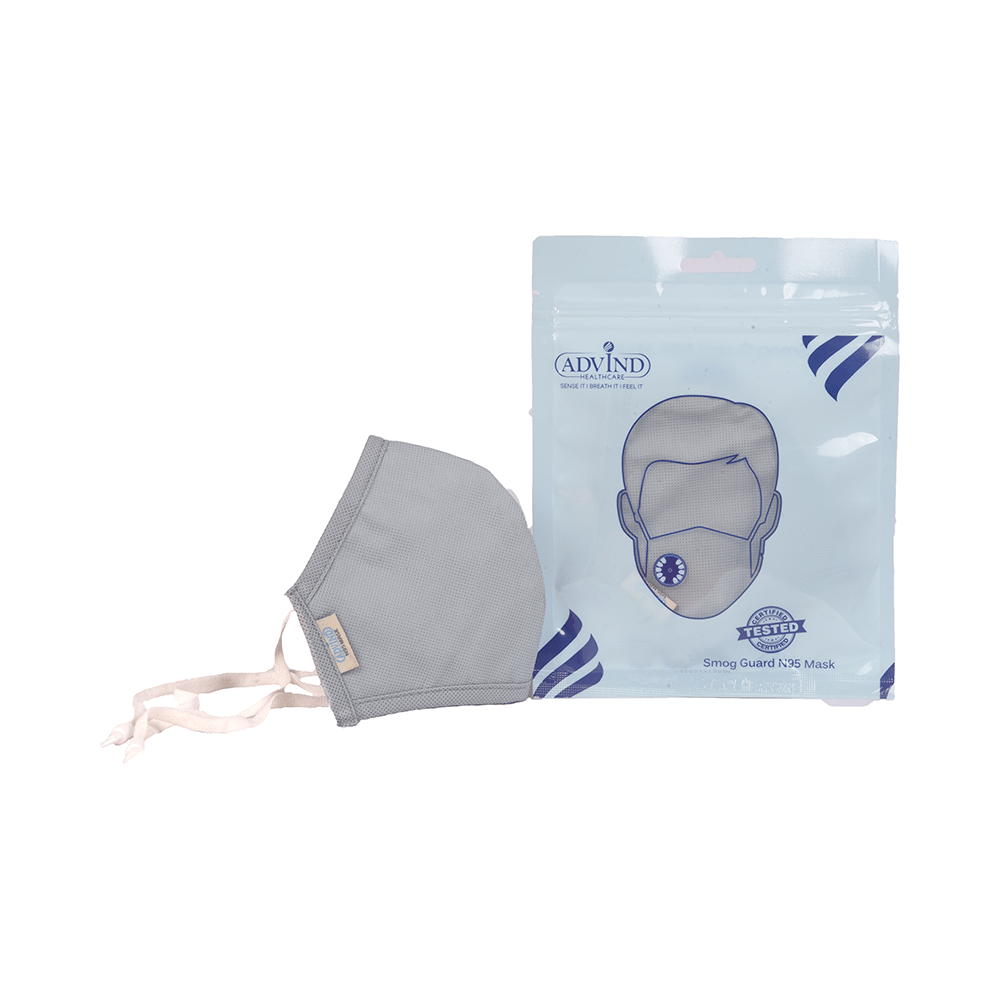 Advind Healthcare Smog Guard N95 Adult Mask Free Size Grey - Image 2