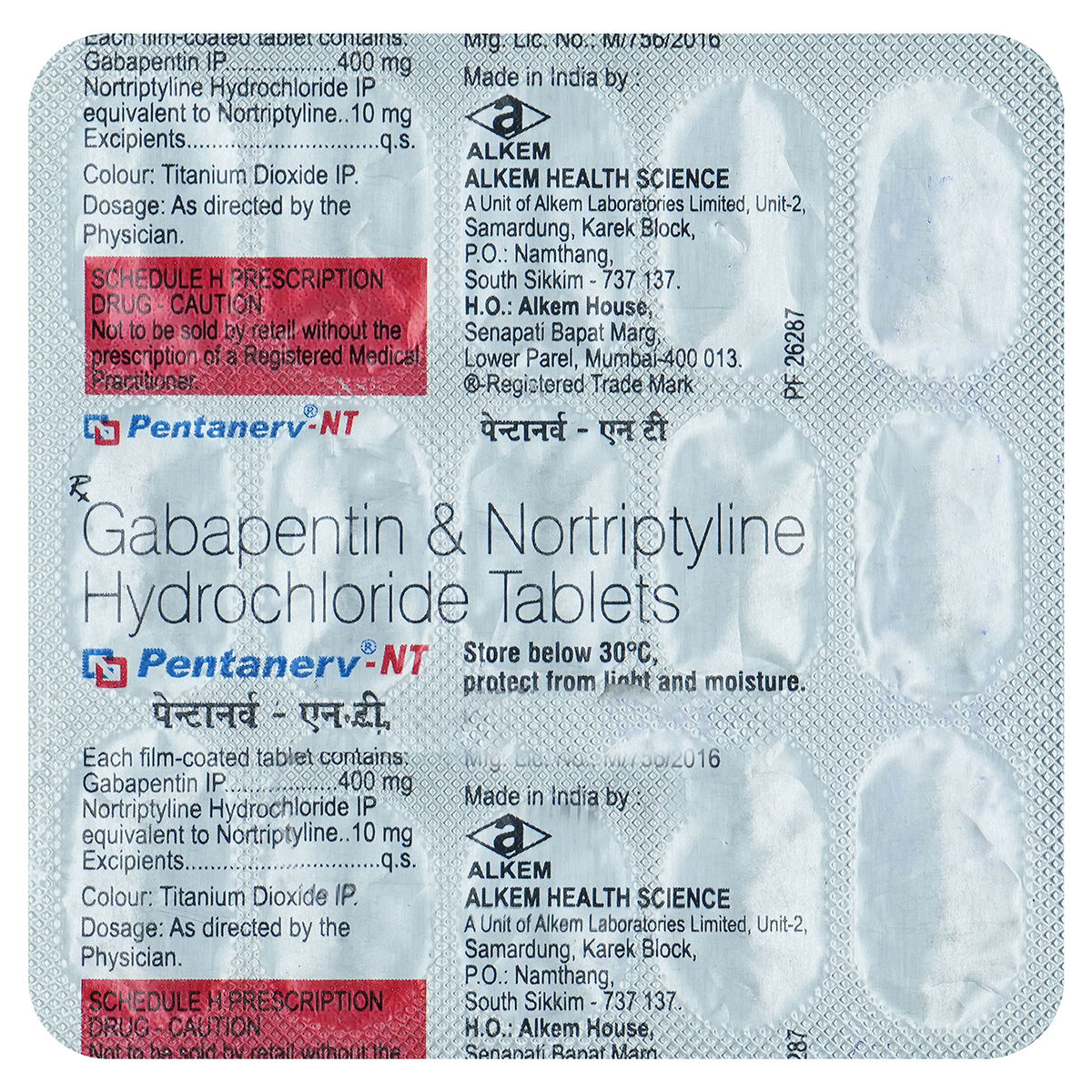 Pentanerv-NT 400/10 Tablet