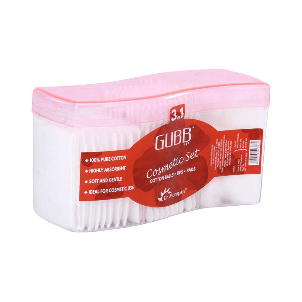 Gubb Cosmetic Set Cotton Balls+Tips+Pads Kit - Image 1