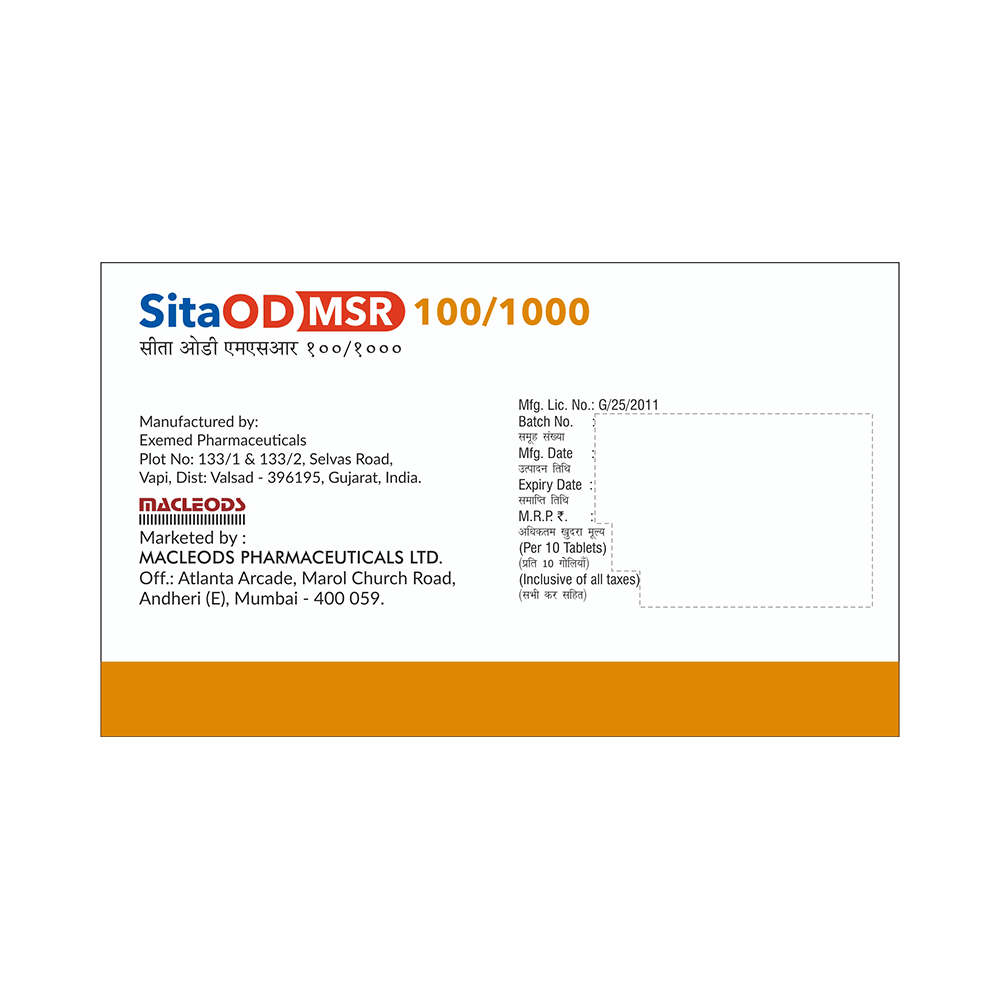 Sita OD MSR 100/1000 Tablet ER - Image 3