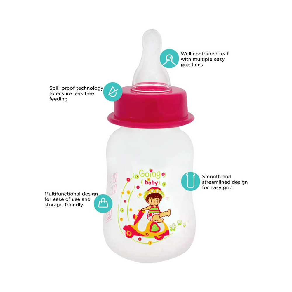 Mee Mee Premium Feeding Bottle Pink - Image 2