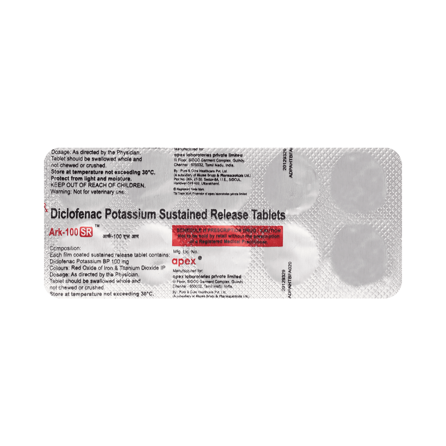 Ark 100mg Tablet SR - Image 3