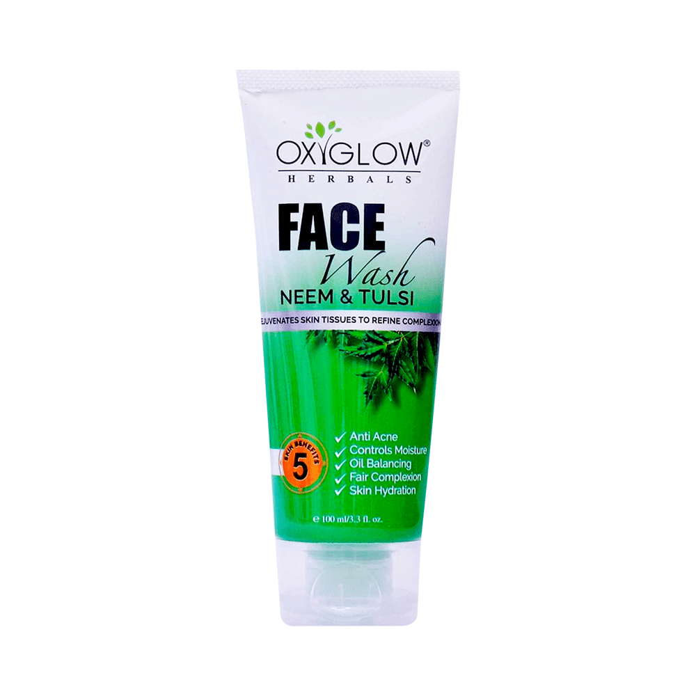 Oxyglow Herbals Face Wash Neem and Tulsi - Image 1