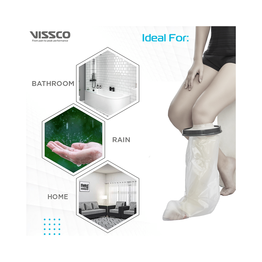 Vissco Core Cast Cover - Leg from Ankle upto Knee Universal Grey - Image 5
